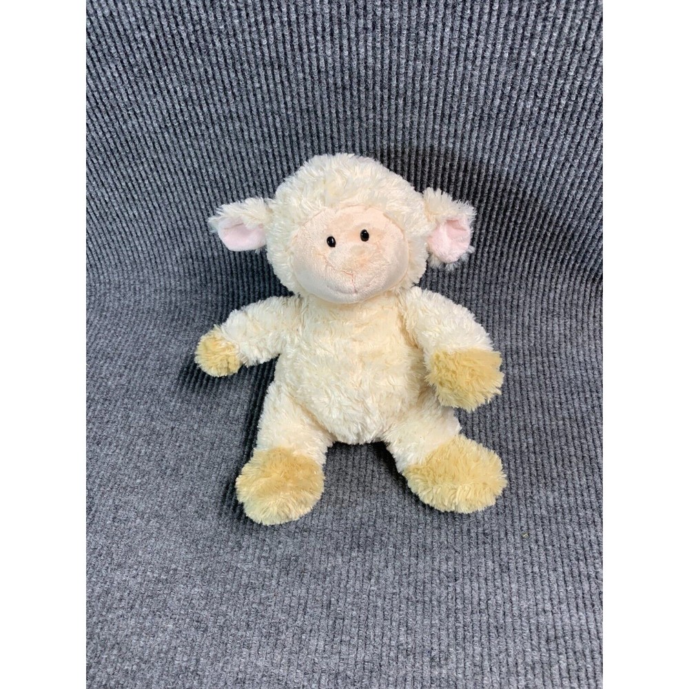 Aurora Plush 12” Sitting Baby Sheep Lamb Ivory Stuffed Animal Soft Cuddly Toy